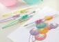 Preview: Faber-Castell Pinselset 4er-Set Pastell 3 Haar- + 1 Borstenpinsel Softgriffstück